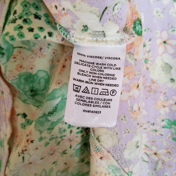 LOFT Maxi Dress Epitome of Spring Colorful Garden Size M Viscose - Picture 8 of 8